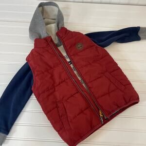 Timberland Boys Pullover Hoodie and  Full Zip Vest Size 4